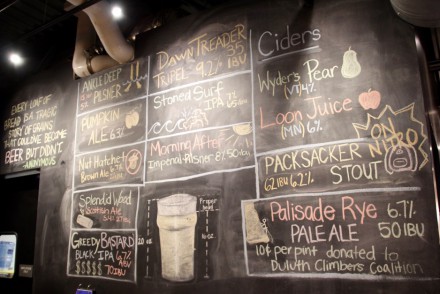 Canal Park Brewing Company Blackboard