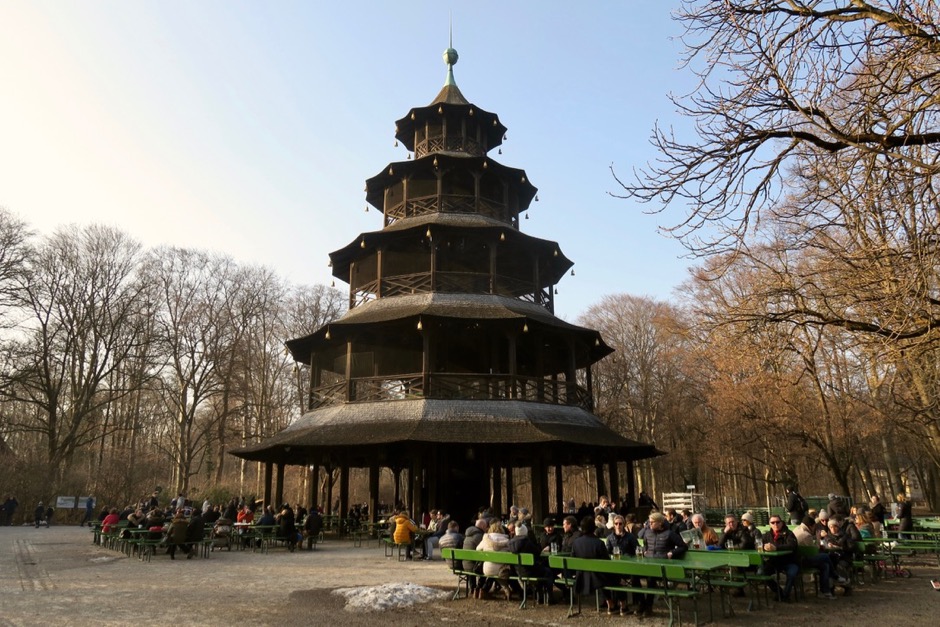 The Chinesischer Turm Beer Garden