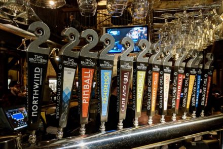 Two Brothers Brewing Taps