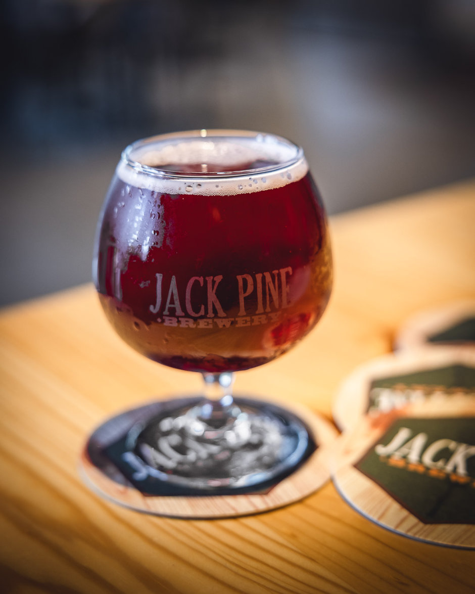 Jack Pine Beer on Coaster Jack Pine Beer on Coaster