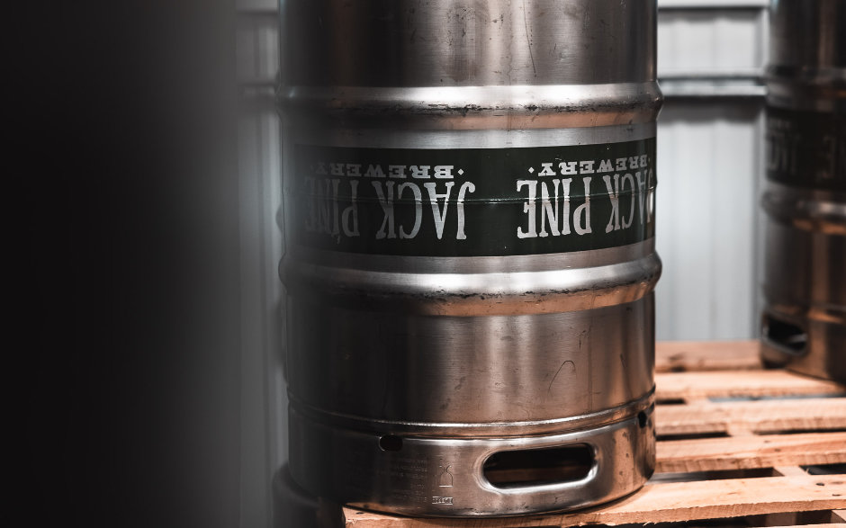 Jack Pine Keg on Pallet Jack Pine Keg on Pallet